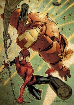 comicbookartwork:  Spider-Man and Iron Man 