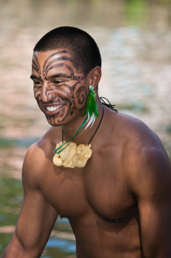 johnathan328:  Traditional Maori Moko/Facial Tattoo 