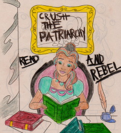beyrilliant:  Feminist Belle Says Read and Rebel by me.  
