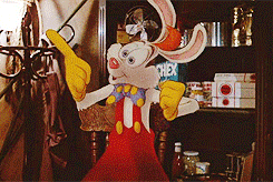 momo-deary:   300 FAVORITE MOVIES (in no particular order)  89. Who Framed Roger Rabbit (1988) Eddie Valiant: Seriously, what do you see in that guy?Jessica Rabbit: He makes me laugh.    I love this movie so freaking much &lt;3 