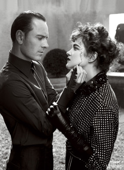  Actor Michael Fassbender and Model Natalia