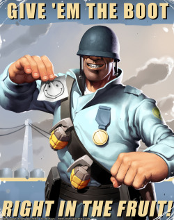 Galaxynextdoor:  Tf2 Soldier By Jayaxer  Dis Right Here Is Awesome