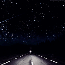 coolingbree:  dakotavisualgore:  jaimelynn12:  lisadadddy:   henrrydelavega: This is perfection. If you ever want to shut me up, let me ride shotgun, turn the music up, wind down the windows and drive me down a dark road under a starry sky. This is when