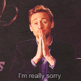  Tom Hiddleston being adorable and authentic as always. 