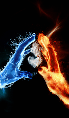 serenefeather: When water meets fire … 