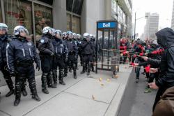 the-arch-bishop:  quartera:  dezerayah:  aboshtet:  codys-so-mpreg:  sasscrackers:  platosatlantis:  Montreal student protesters baiting riot police with donuts.  aaaaand heres canada  omfg  Better quality photo Bless my fucking country.  im cry  I have