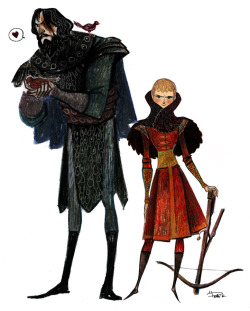 beatonna:  The Prince and The Hound:  Here is some more Game of Thrones art by the very talented deviantart user Phobs! Please click on the link for more. 