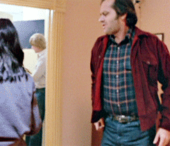 collegiate-deviance:  Jack Nicholson preparing for the famous ax scene. The Shining (1980) 