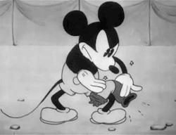 retrogasm:  Mickey Spanking His Weenie 