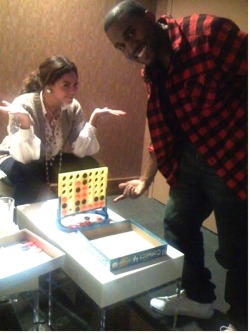  beyonce wins a game of connect four against kanye :)