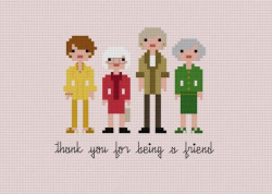 it8bit:  Golden Girls Cross Stitch Pattern  PDF file available for ŭ USD at Wee Little Stitches. 