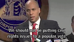 erosum:  Newark Mayor Cory Booker Responds to a Question about the NJ Marriage Equality Referendum 