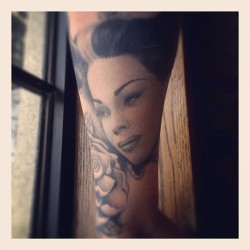 loveforkat:  Portrait of Tongolele. #mytattoo #MexicanCinemaIcon [Monday, May 7th ,2012] 