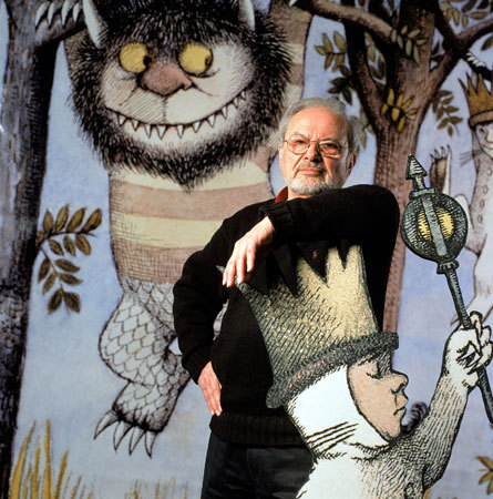 nextian:  jujukitten:  RIP Maurice Sendak (June 10, 1928 – May 8, 2012).  I’m sure this quote is already circulating, but I just woke up, so:  “Once a little boy sent me a charming card with a little drawing on it. I loved it. I answer all my children’s