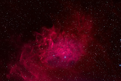 sleepypsychedelia:  Flaming Star Nebula 