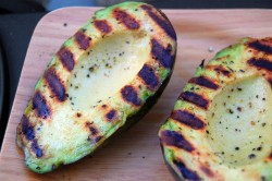 Interesting - grilled avocado