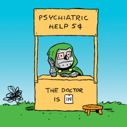midtowncomics:  The Dr [Doom] Is In by @RyanDunlavey 