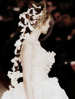 Idreamofaworldofcouture:     Lily Cole For Christian Lacroix Haute Couture Spring/Summer