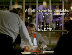 finalproblem:  barachiki:   Angelo misjudges the romance of the situation.Â  Traffic cones: Explained.Â  Find more here: #traffic cone tag.   (The Story of the Magic Traffic Cone)  Traffic Cone Week: Day 2