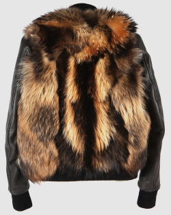 freshastronaut:  Balmain Leather/Raccoon fur Jacket 