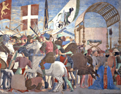 Piero della Francesca (1412 1492), battaglia di Eraclio e Cosroe (detail), affresco