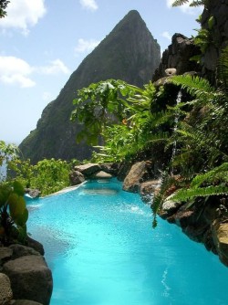 bluepueblo:  Infinity Pool, St. Lucia, The Caribbean photo via sarah 