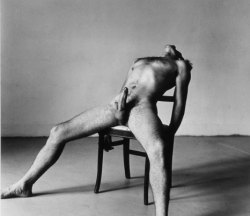 lustandallure:  By Peter Hujar  Perhaps I should tie him to that chair? And put him in a place where hubby won&rsquo;t find him.