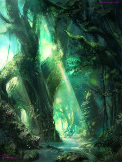 swordnsorcery:  the jungle by ~RYOxKJ  Oh