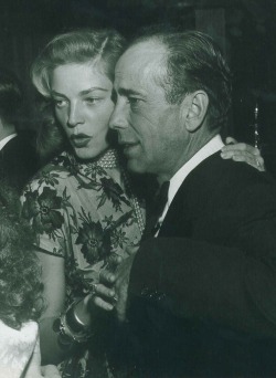 updownsmilefrown:  Bogart and Bacall on the