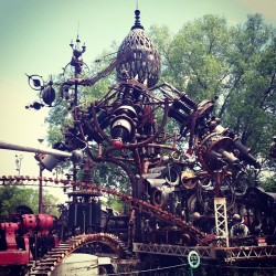 Incredible scrap metal sculptures. It was