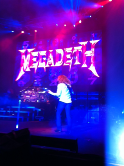Front row tonight at Megadeth