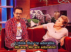 :  Tony Stark and Natasha Romanoff on Ellen porn pictures