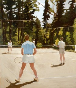 Fairfield Porter (1907–1975), The tennis game (1972)