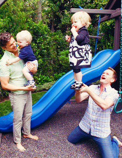 smolderingtroyler:  thebeequicklystings:  thelocalpaedo:  vondell-swain:  trixst3r:  Whoever says gay people shouldn’t have children, look at this picture and go fuck yourself.  how on earth is he holding her with just his hands like that  the power