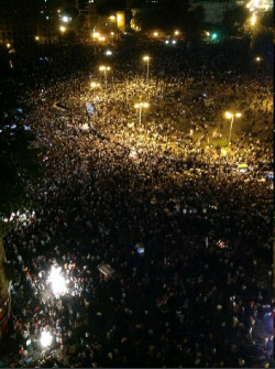 shortformblog:  doufusion:  Tahrir now  Protests