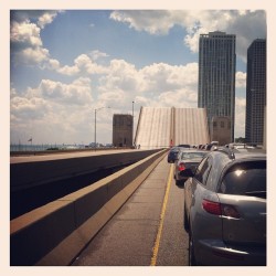 Thought about getting my &ldquo;2 Fast 2 Furious&rdquo; on! #mycity #bridge #instaphoto #LakeShoreDrive  (Taken with instagram)