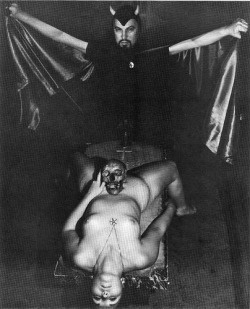 le-messe-noir:  Anton LaVey, during ritual (2) 