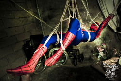 spidey in a suspension bind  bondageisnotacrimeparis:  spiderman’s dreambed pour acheter des tirages Art de mes photos  
