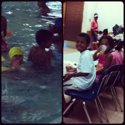 The Jr'z at Beja&rsquo;s Kindergarten swim party. #TheJr'z #Family #Fun #instaphoto #YMCA  (Taken with Instagram)