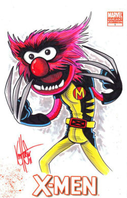 demonsee:  Muppet X-Men by Ken Haeser 