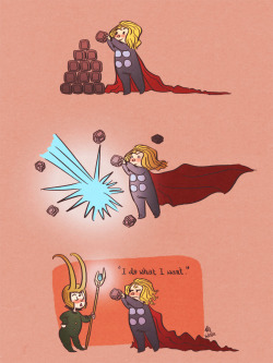 thegeekindenial:  “I do what I want, Thor.” 
