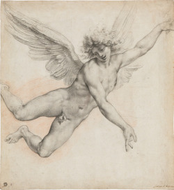 necspenecmetu:  Giuseppe Cesari (Cavaliere d’Arpino), An Angel in Flight, c. 1596-99 