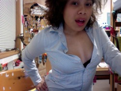 Unf it&rsquo;s always sexy when a blouse is getting unbuttoned! Thanks for the submission babe! &lt;3