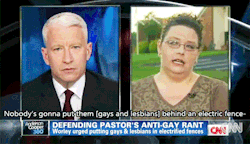 oh-i-am-my-own-damn-god:  peterguilllams:  [x]  Watch the actual video. Holy shit, I have never seen so much backpedaling in my life.  That moment when you realise he is a gay man, very calmly and openly talking about this with a bigotted christian&hellip
