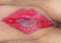 Slightly less serious, but why not. This woman knows how to embrace her lips and not take life too seriously!