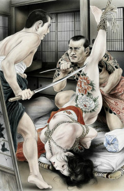 amyipaguana:  http://drawingsandropes.tumblr.com The art of legendary painter Ozuma Kaname 