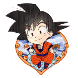 Goku keychain for anime con&rsquo;s I seriously thought of Mia the whole time I colored the flats to see how it would look. Thanks so much for being so excited for the final when it comes along- hope you like the overall design guys! I love this one!