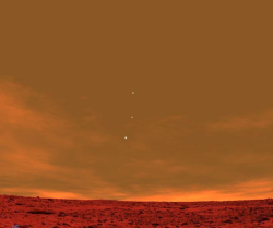 mrsweasley:  highfunctioning-homosapien:  amedyr:  theresafoxinmyteacup:  seashelllz:  mcgarrsworld:  Earth, Jupiter and Venus from the skyline of Mars!  incredible.  my heart feels like it’s going to explode. oh my god, this is absolutely incredible. 
