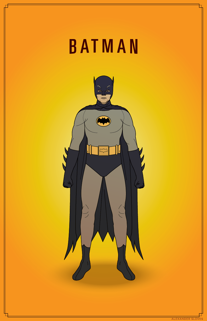 slovesdesign:  Adam West Batman and Christian Bale Batman from The Dark Knight Rises.