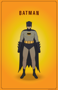 slovesdesign:  Adam West Batman and Christian Bale Batman from